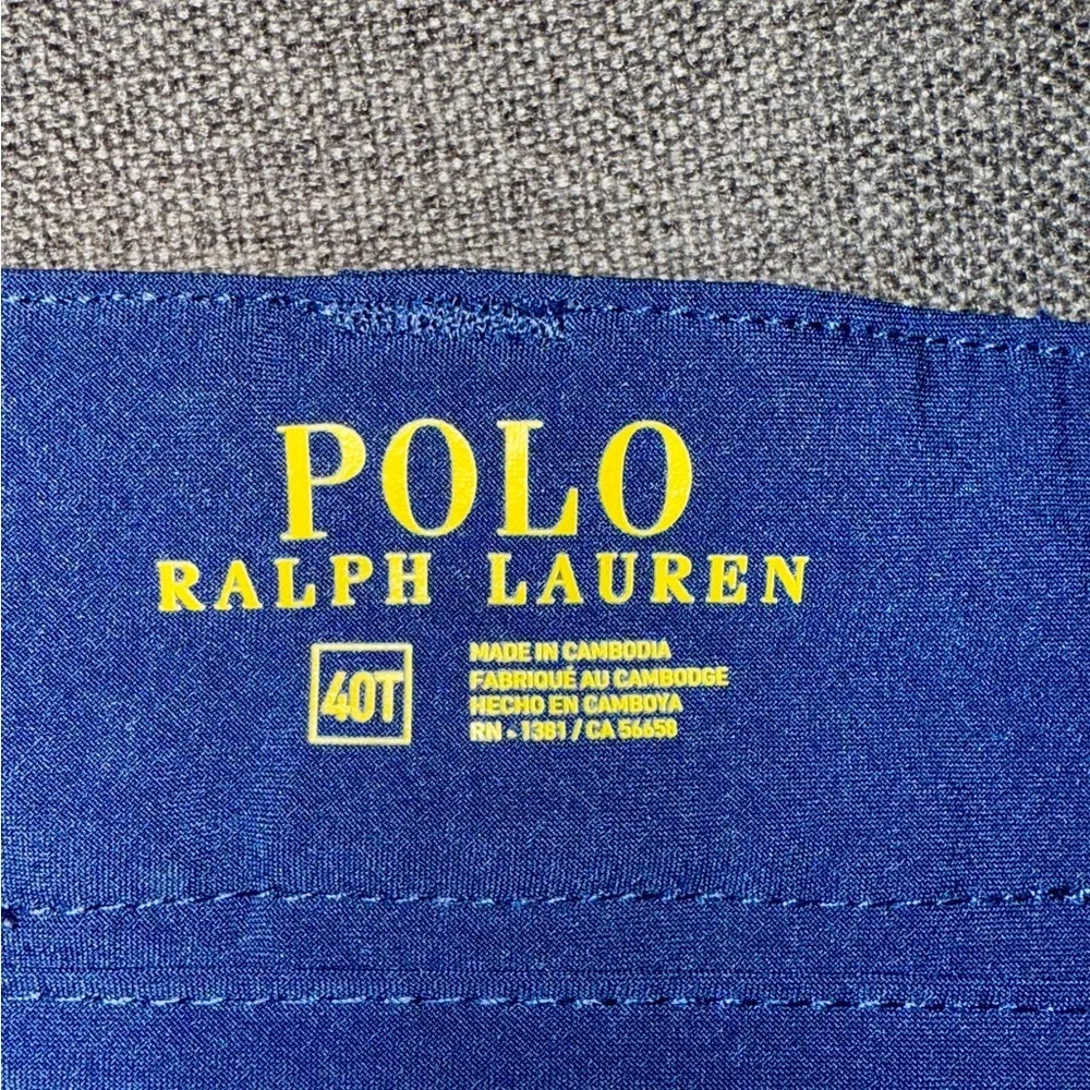 Polo Ralph Lauren Performance Shorts Mens 40T Blue Stretch Golf Pony Designer‎